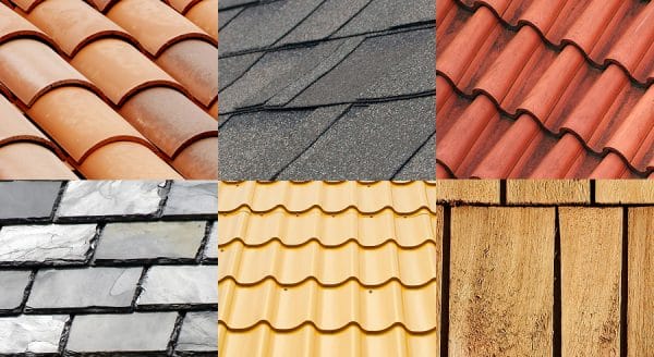 Different types of roofing material