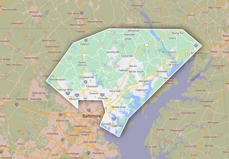 Garner Roofing & Remodeling - service area map